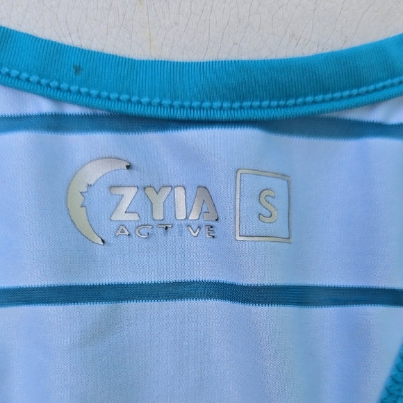 ZYIA Blue and Pink Racerback Tank Top - Picture 2 of 6